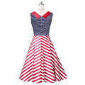 50s Frauen Vintage Abendparty ärmellose Kleid